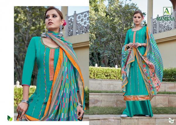 Alok Manikaa Designer Viscose Embroidery Salwar 